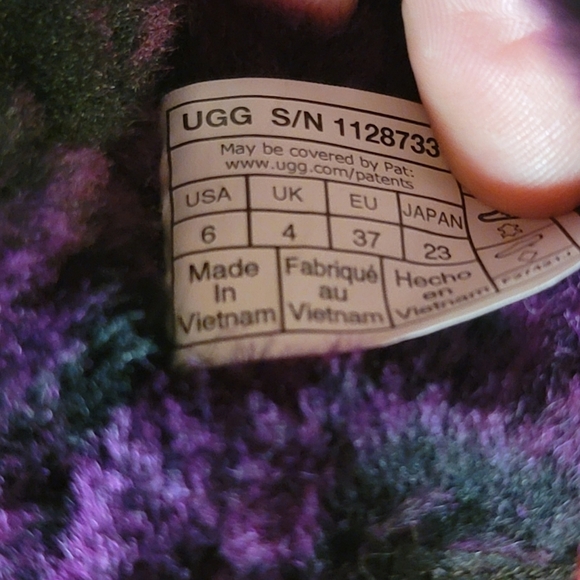 NWOT UGG Oh Yeah Slide Purple Womens Sheepskin Slipper Sandals 1107953 size 6 - Picture 3 of 8